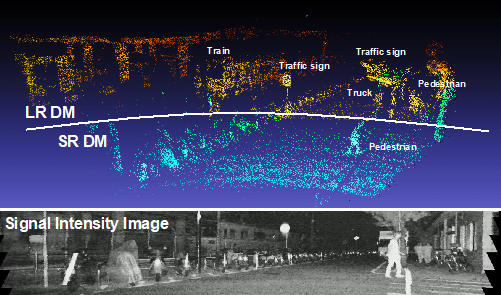 그림 1. LiDAR 센서 출력 영상